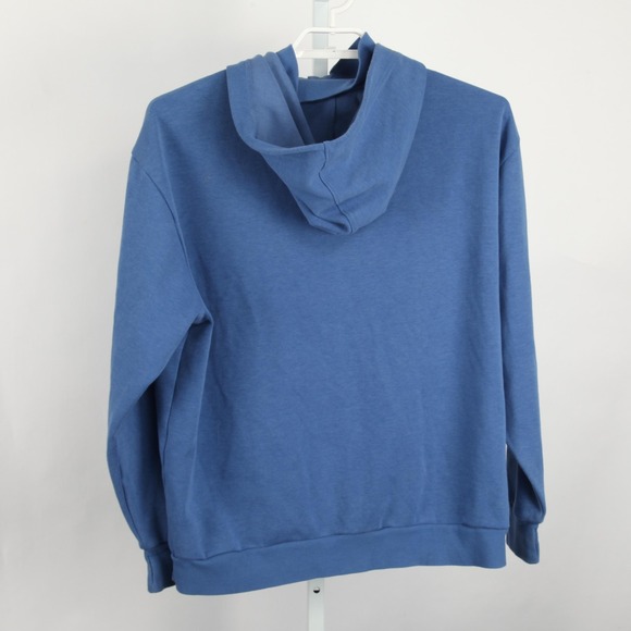 TomboyX Hoodie Sweatshirt Womens 2XL Blue Full Zip Drawstring Pockets Hooded - Picture 3 of 10